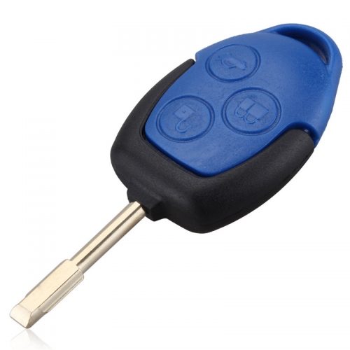 AS018001 Replacement 3 Button Transit Connect Set Remote Key Shell For Ford Blue Case