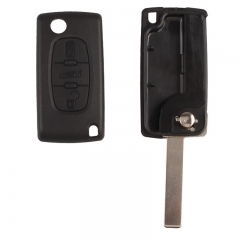 AS009030 0523 for Peugeot 307 flip remote key shell 3 button HU83