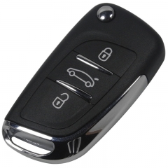 AS009035 for PEUGEOT 406 407 408 307 107 207 Partner CE0536 Modified car key cover 3 button VA2