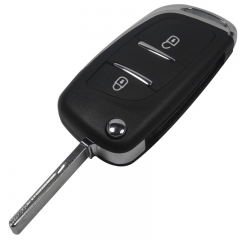 AS009036  for PEUGEOT 406 407 408 307 107 207 Partner CE0536 Modified car key cover 2 button HU83