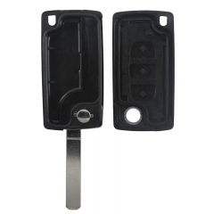 AS009006 0523 for Peugeot and Citroen flip remote key shell 3 button (Light button) VA2