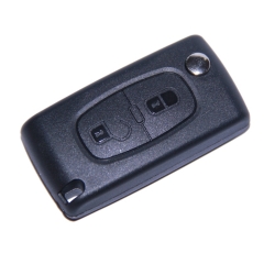 AS009016 0536 For Peugeot 307 Flip Remote Key Shell 2 button HU83