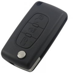 AS009006 0523 for Peugeot and Citroen flip remote key shell 3 button (Light button) VA2