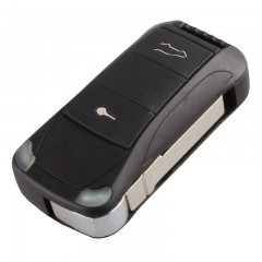 AS005004 2 Button Folding Remote Key Shell Fob for Porsche Cayenne GTS Uncut Blade Car Key Shell Cheap Replacement Keyless Car Key Case
