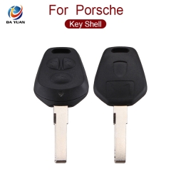 AS005003 3 Button Remote Key Keyless Fob Case Shell Uncut Blade For Boxster Cayenne 996