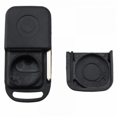 AS002004 Uncut Blade Key Case For 2 Buttons Mercedes For Benz A C E S Flip Folding Remote Key Shell 2 Track HU64 Blade With Logo