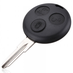 AS002007 Remote Key Shell Fits for Mercedes Benz SMART Fortwo 3 Buttons Keyless Entry Fob Case Cover Housing CITY ROADSTER Forfour