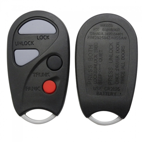AS027015 4 Buttons  Remote Key Shell Case Fob For Nissan Maxima Sentra Pathfinder Xterra
