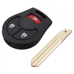 AS027019 2 +Panic Button Remote Key Case Shell for Nissan Cube Rogue Juke