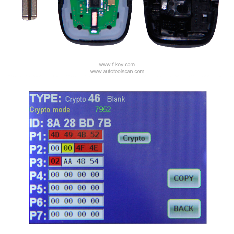 AK051005 For KIA keyless entry smart remote 433mhz Id46 fob transmitter SY5HMFNA04