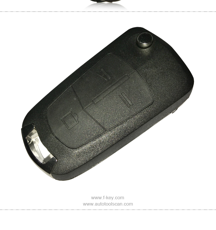 AK028018 FOR Opel Andra 3 Button Flip Remote Key 433MHZ