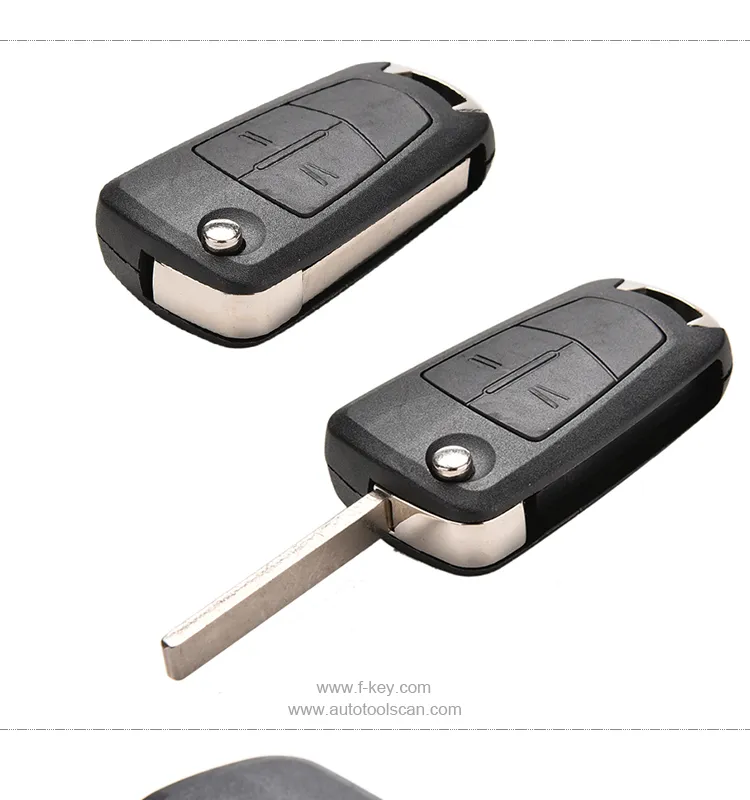 AK028019 2 Button Remote Car Key Fob 433Mhz PCF7941 for Vauxhall Opel Corsa D 2007-2012