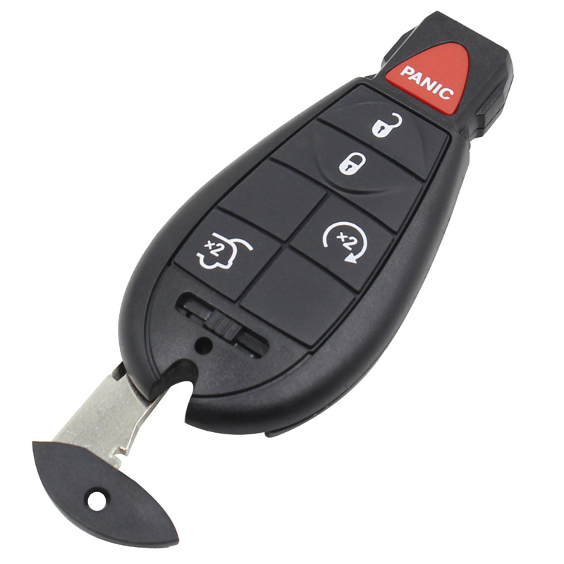 AS015032 5 Button Pad Car Key Shell For Dodge Chrysler For Jeep Commander Grand Cherokee Smart Remote Key Case