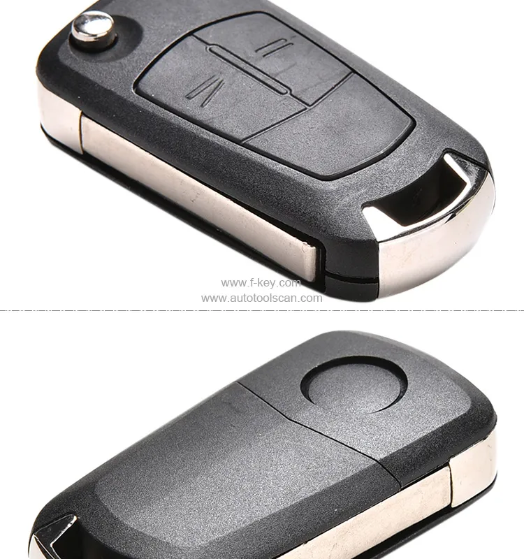 AK028019 2 Button Remote Car Key Fob 433Mhz PCF7941 for Vauxhall Opel Corsa D 2007-2012