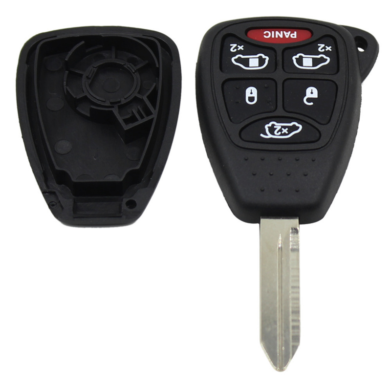 AS015036 Remote 6 ( 5 + 1 ) Buttons Remote Car Key Shell Cover For Dodge For Chrysler