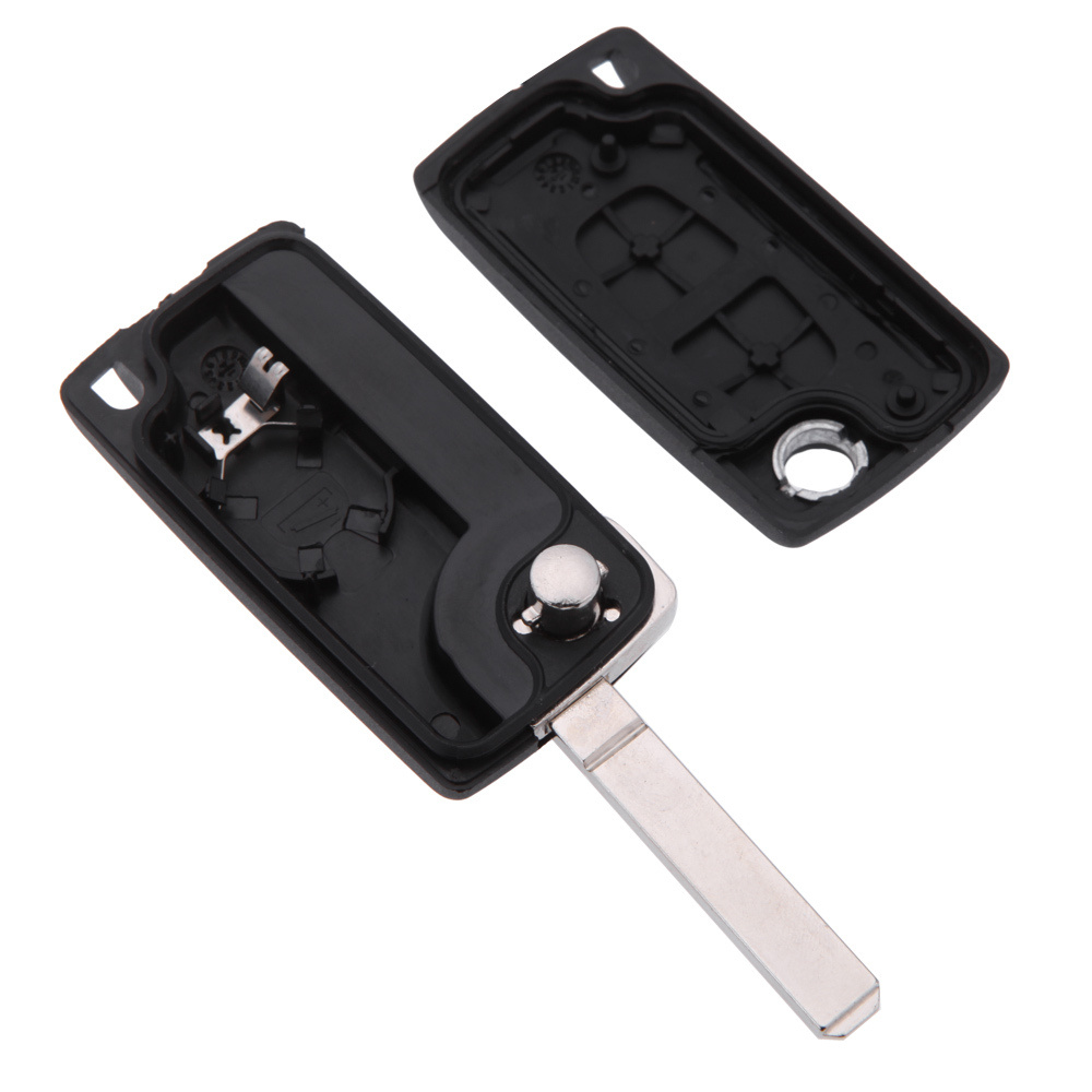 AS016010 2 Button Remote Flip Folding Key Shell Case For Citroen C2 C3 C4 C5 C6 C8 VA2 Blade