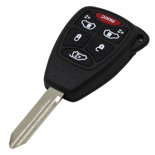 AS015036 Remote 6 ( 5 + 1 ) Buttons Remote Car Key Shell Cover For Dodge For Chrysler