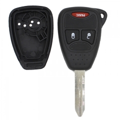 AS015022 2+1 Button Remote Combo Key case for Chrysler Dodge Jeep 3 Button New
