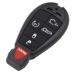 AS015034 New 5+1panic 6 Buttons Blank Uncut Remote Case Smart Key Shell For Dodge Chrysler Jeep