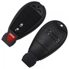 AS015029 2 +1Panic 3 Button Smart Remote Key Fob Shell Case For Chrysler
