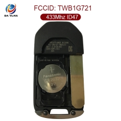 AK003078 For Honda Accord 2 button  Remote Control Folding With A Type TWB1G721 433Mhz  ID47