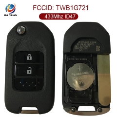 AK003078 For Honda Accord 2 button  Remote Control Folding With A Type TWB1G721 433Mhz  ID47