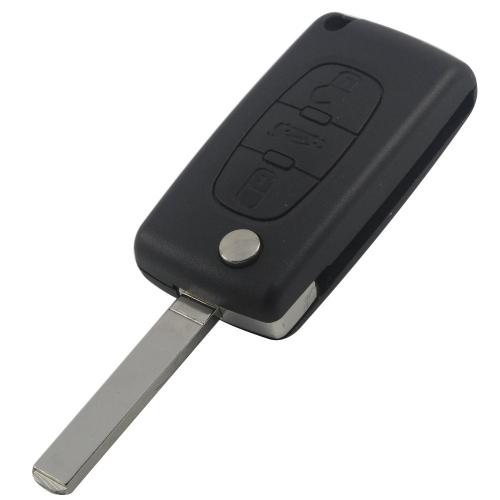 AS016011 3 Button Remote Flip Folding Key Shell Case For Citroen C2 C3 C4 C5 C6 C8 VA2 Blade