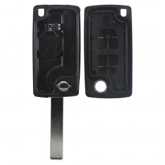AS016012 Flip Folding Remote Key Case Shell Cover Housing 2 Buttons for Citroen C2 C3 C4 C5 C6 Car HU83