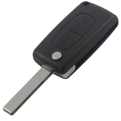 AS016012 Flip Folding Remote Key Case Shell Cover Housing 2 Buttons for Citroen C2 C3 C4 C5 C6 Car HU83