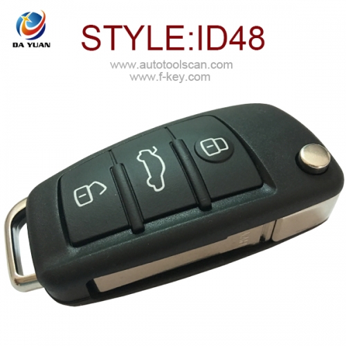 AK008024 for Audi TT A3 Remote Key 3 Button 433 MHz ID48 8P0 837 220 D