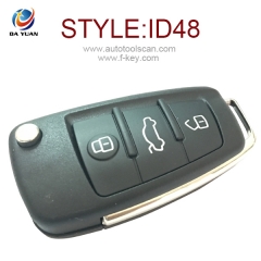 AK008024 for Audi TT A3 Remote Key 3 Button 433 MHz ID48 8P0 837 220 D