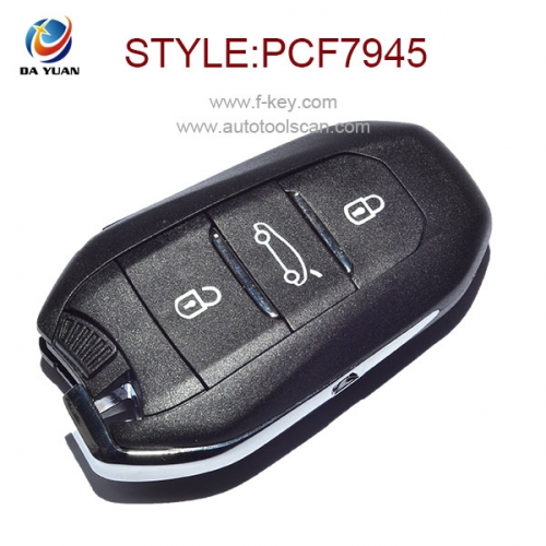 AK016011 Original for Citroen C4L 3 Button Smart Remote Key 434MHz ID46 PCF7945 Car Alarm Keyless Entry Fob