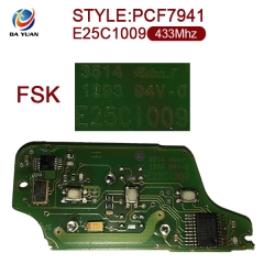 AK016025 FOR Citroen 0523 3 Button 433mhz ID46 PCF7941  E25C1009 FSK