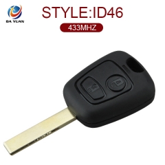 AK016004 for Citroen C5 Remote Key 2 Button 434MHZ ID46(with groove)