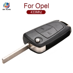 AK028019  2 Button Remote Car Key Fob 433Mhz PCF7941 for Vauxhall Opel Corsa D 2007-2012