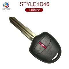 AK011012 315MHz ID46 2 Button FOB Remote Key For Mitsubishi L200 Shogun Lancer OUTLANDER