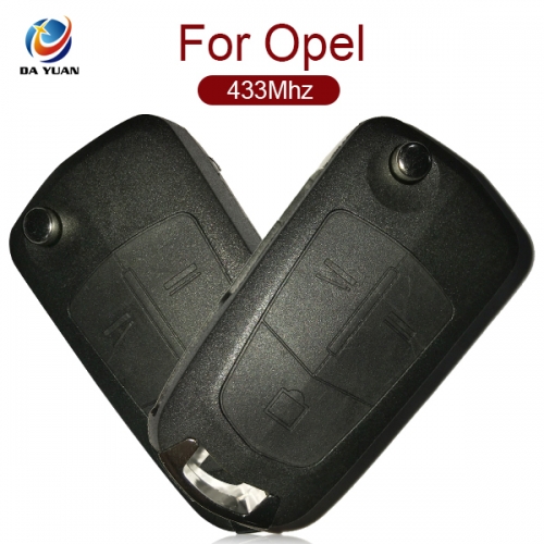 AK028018 For Opel Andra 3 Button Flip Remote Key 433MHZ