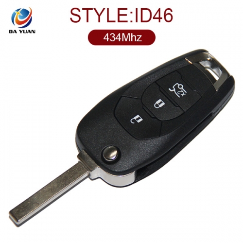 AK014038 for Chevrolet Cruze Flip Key 3 Button 434MHz ID46
