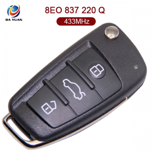 AK008007 for Audi A4 3 Button Smart Key 433MHz ID48  8E0 837 220 Q