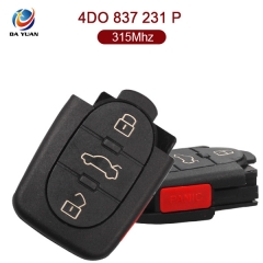 AK008005 for Audi 3+1 Button 315MHz  4D0 837 231 P For America Canada Mexico China