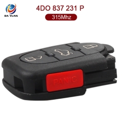 AK008005 for Audi 3+1 Button 315MHz  4D0 837 231 P For America Canada Mexico China