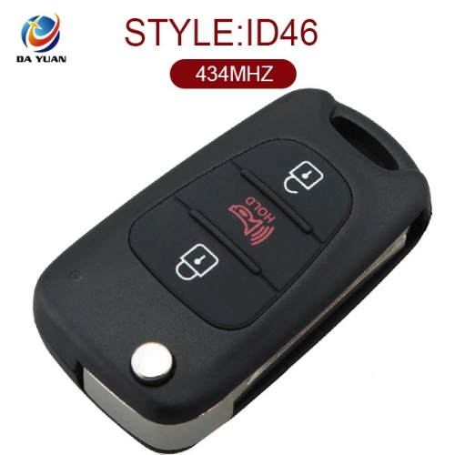 AK051003 for KIA Sportage Flip Remote Key 3 Button 434MHz PCF7936