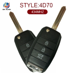 AK051006 for KIA K3 Flip Remote Key 3 Button 433MHz 4D70