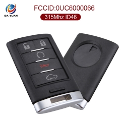 AK030001 for Cadillac CTS DTS STS 5 Button New Replacement Entry Remote Car Key Fob OUC6000066