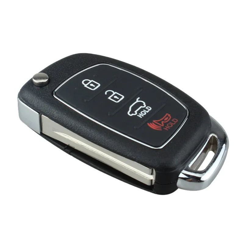 AS020029 for Hyundai 4 Button Remote Fob Key Case + Blade i10 i20 i30 i35 i40 Genesis