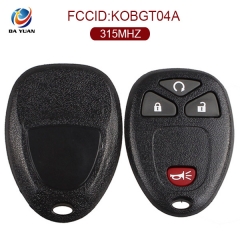 AK019004 4 buttons Remote Start Car Key Fob for Buick for Chevrolet Pontiac KOBGT04A