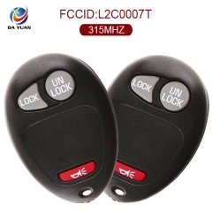 AK019002 Remote fob 3 button 315Mhz L2C0007T for GM GMC Canyon 2005 2006 2007 remote control key