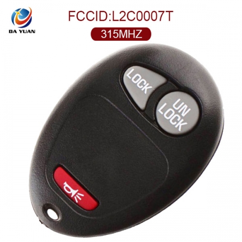 AK019002 Remote fob 3 button 315Mhz L2C0007T for GM GMC Canyon 2005 2006 2007 remote control key