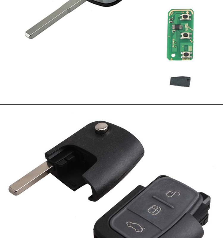 AK018045 Ford focus 3 button  flip remote control key 433MHZ 4D63