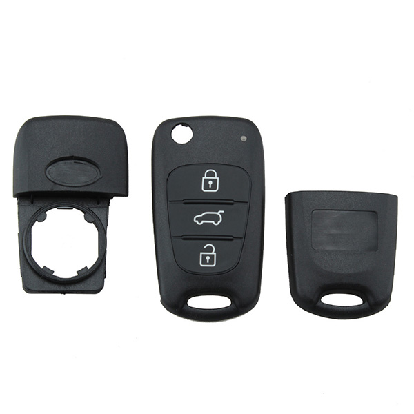 AS051018 3 Buttons For Kia K2 K5 Flip Remote Key Case Blank Cover